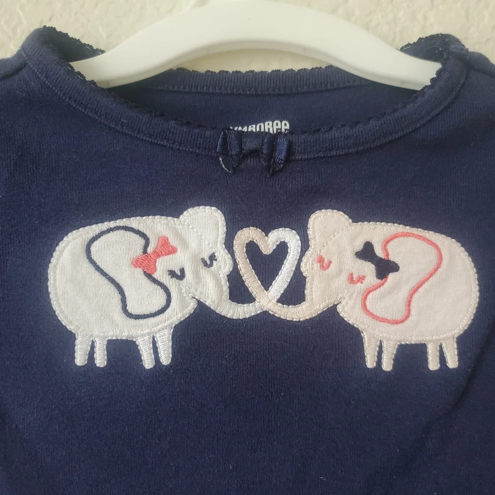 12M Girls Gymboree Elephant Tee